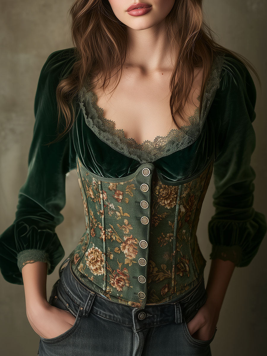 Chic Blouse in velvet, Best Value