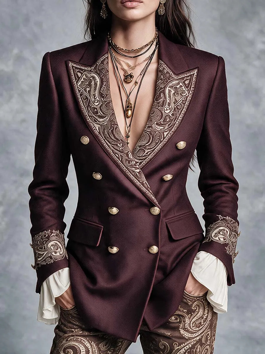 Bohemian-style Paisley Blazer