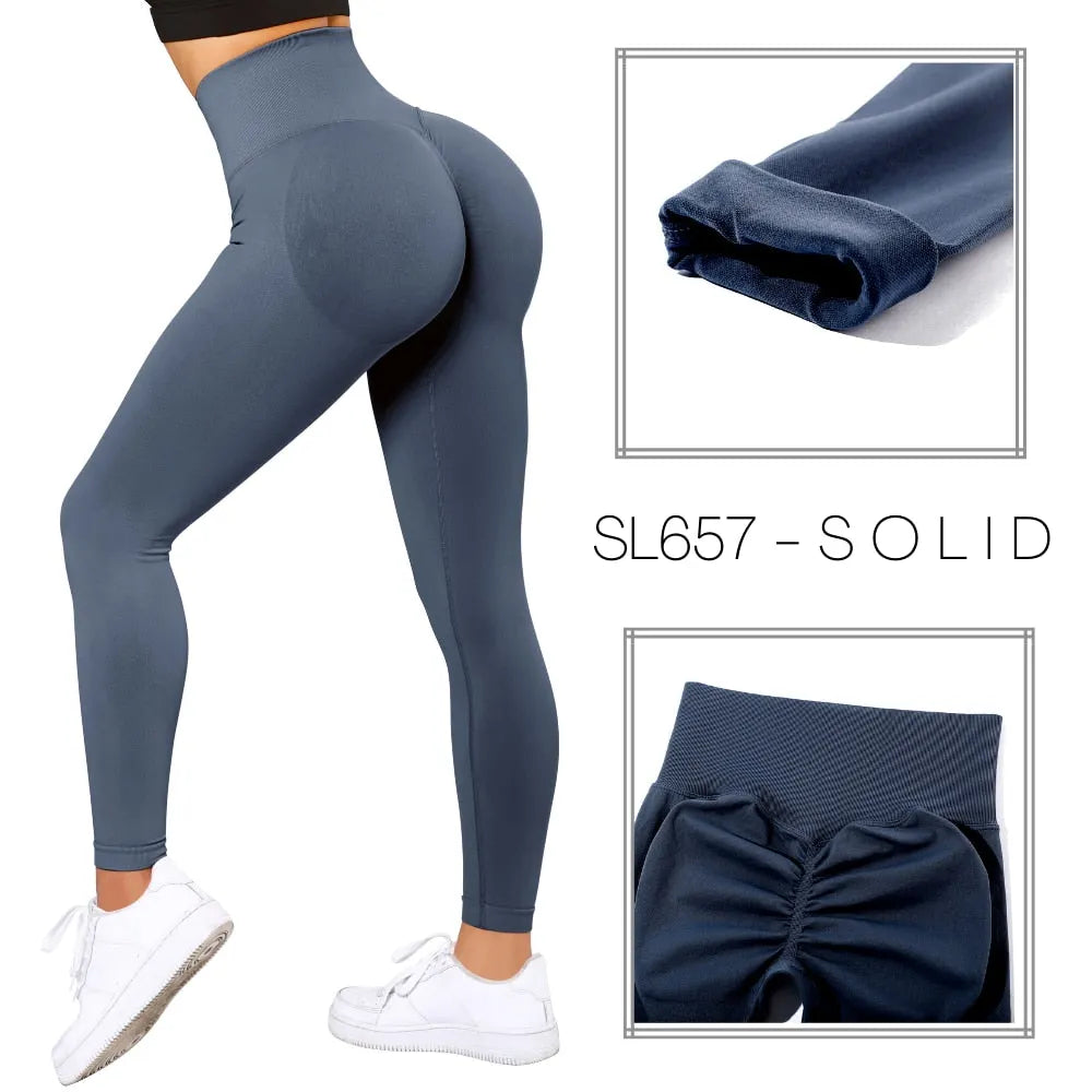 KittenAlarm - Mojoyce Leggings Women Fitness Yoga Pants Seamless Scrunch Butt Sportswear High Waist Workout Tights Push 