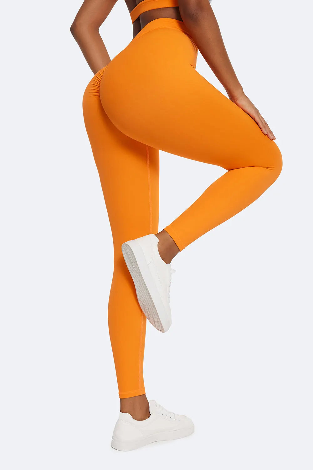 Flattering Ruched High-Waisted Leggings for a Sculpted Silhouette