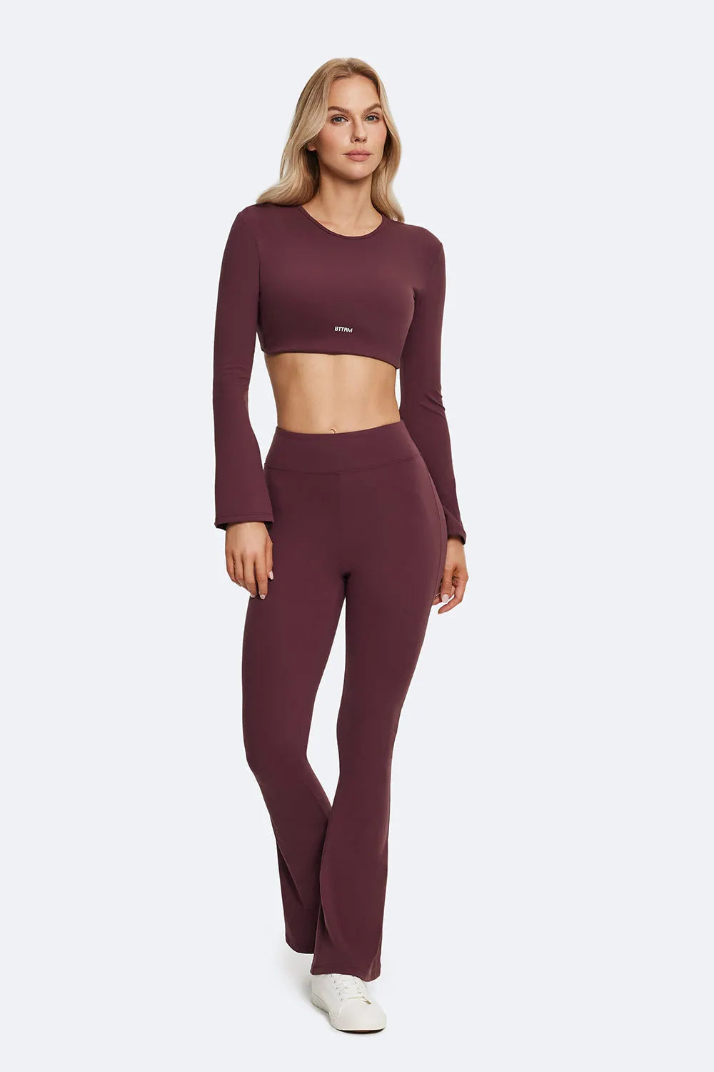Figure-Flattering High-Waisted Flared Leggings