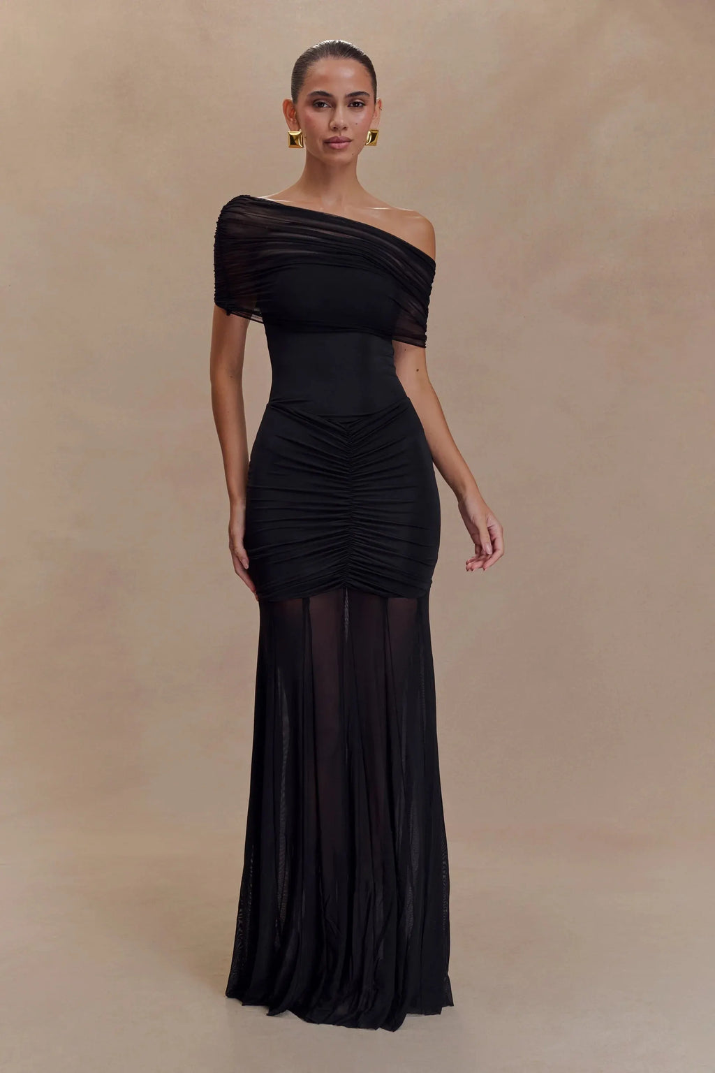 Noir Goddess Maxi Dress