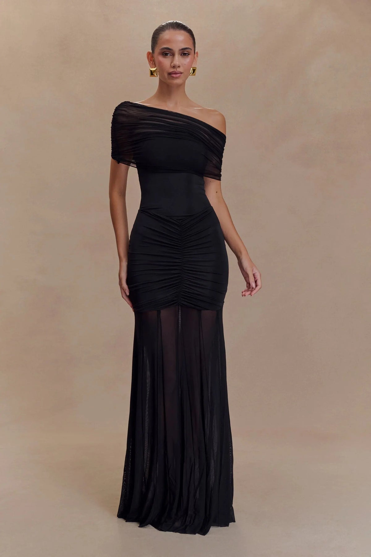 Noir Goddess Maxi Dress