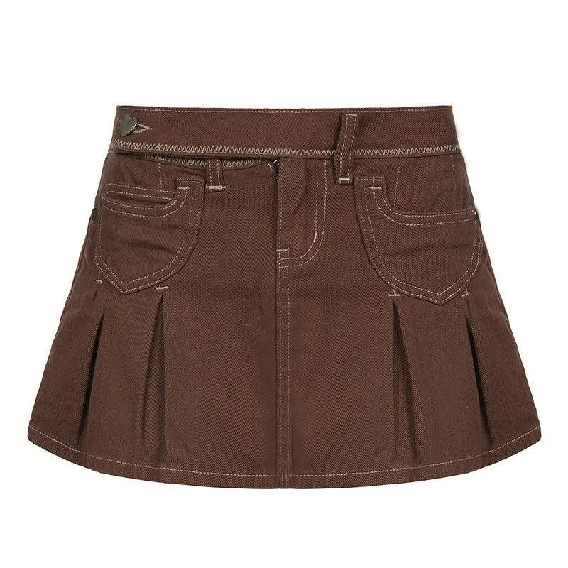KittenAlarm - Aimee Mini Denim Skirt
