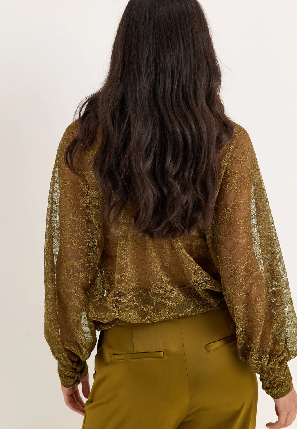 High Neck Lace Blouse
