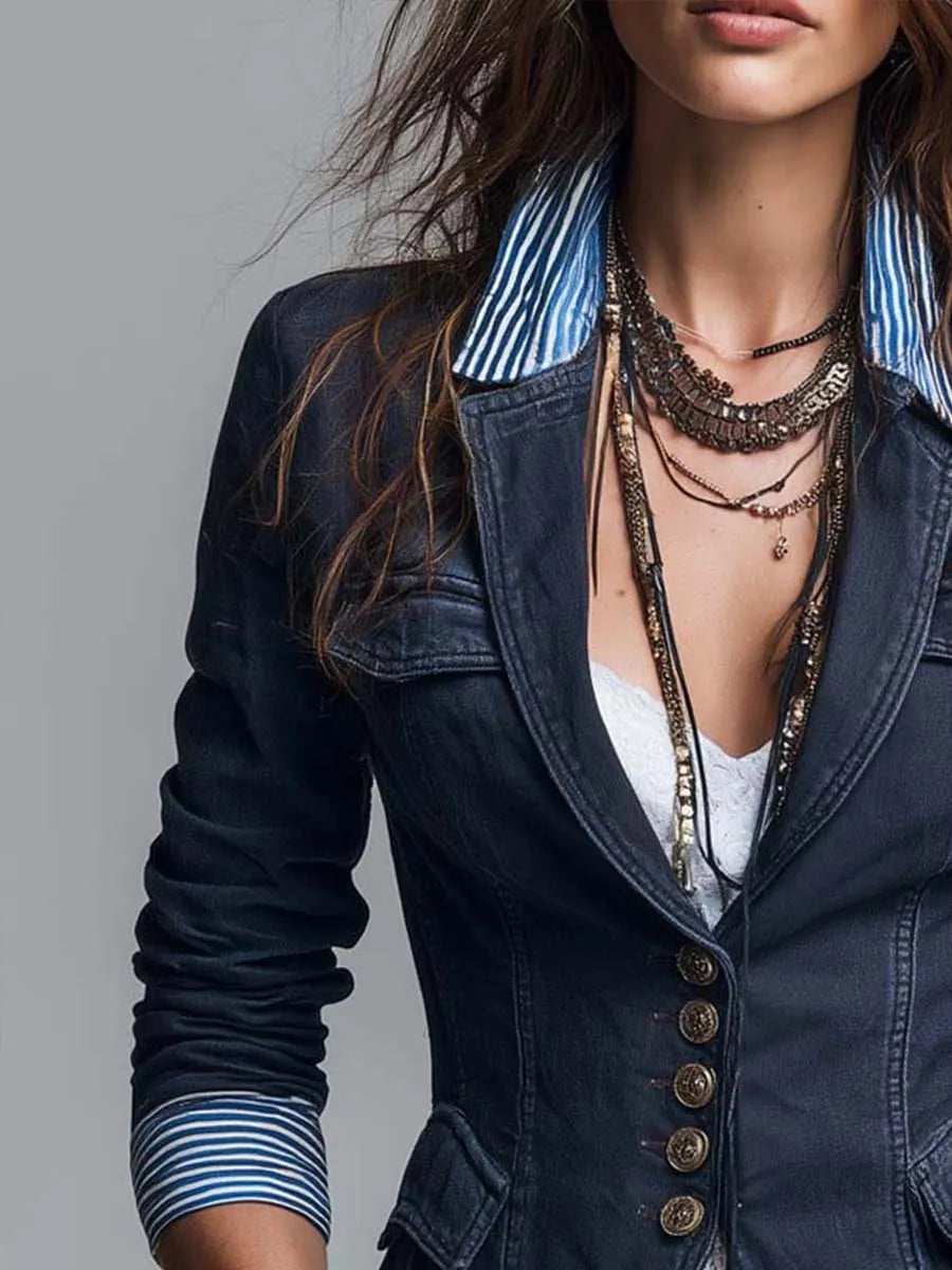Blazer with denim – Smart Price