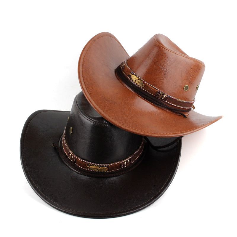 Women's Vintage Classic Western Cowboy Hat With Feather   - Perfect For Festivals And Outdoor Adventures