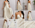 Ivory Halter Tiered Maxi Dress