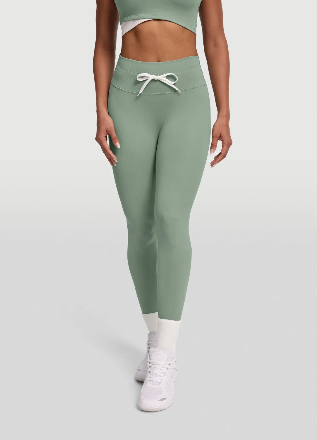 Sleek Drawstring Leggings - Flattering Fit, All-Day Comfort