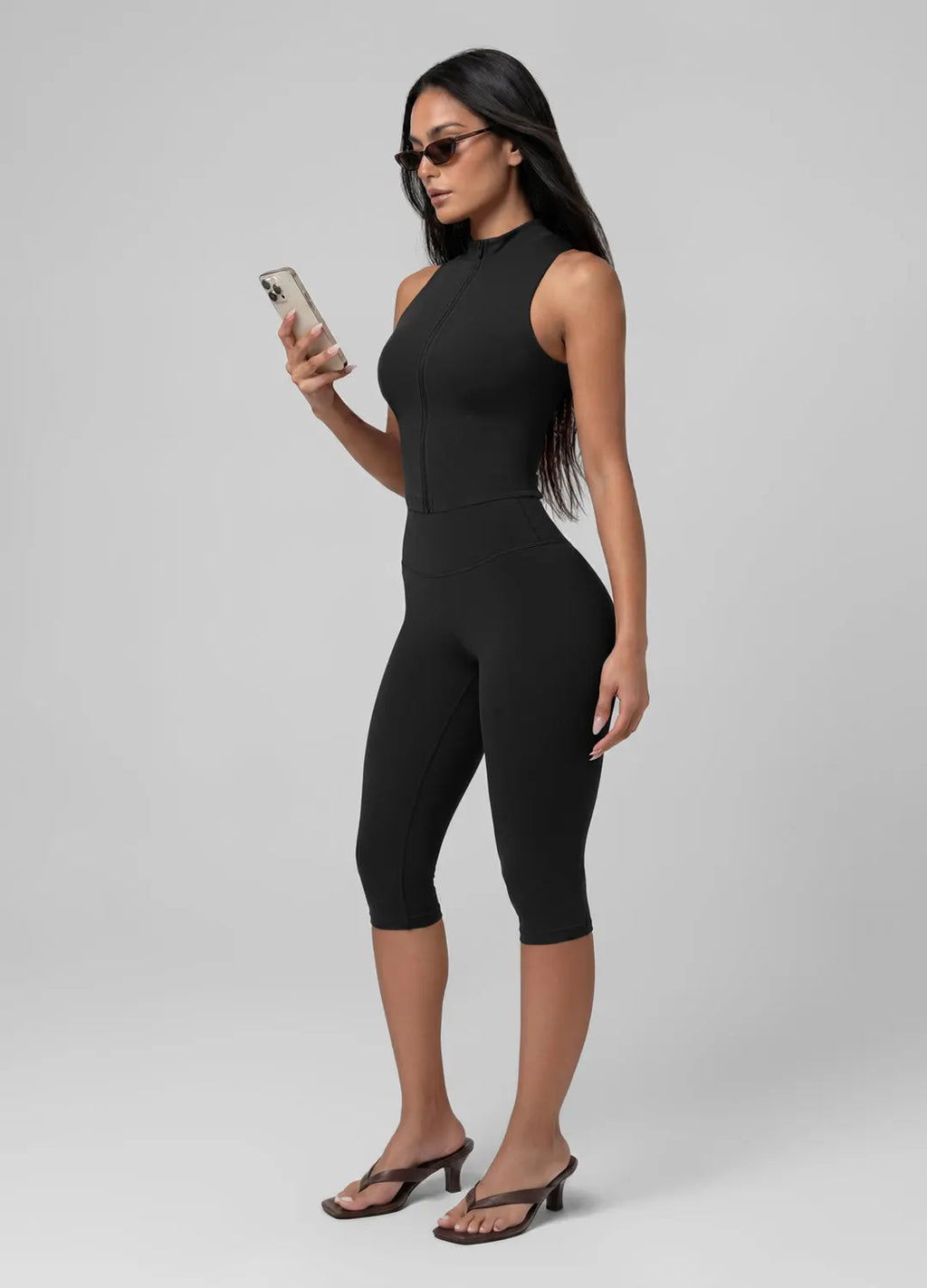 Flattering High-Waisted Sculpt Capri Leggings