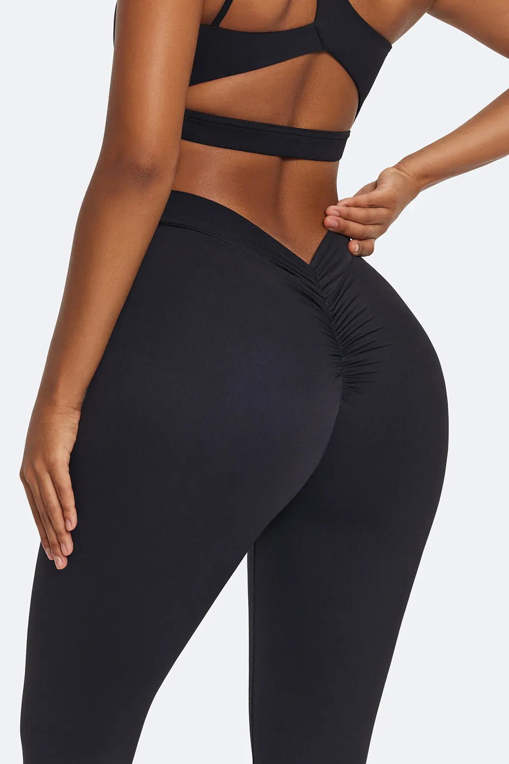 Sculpting Ruched High-Waisted Leggings