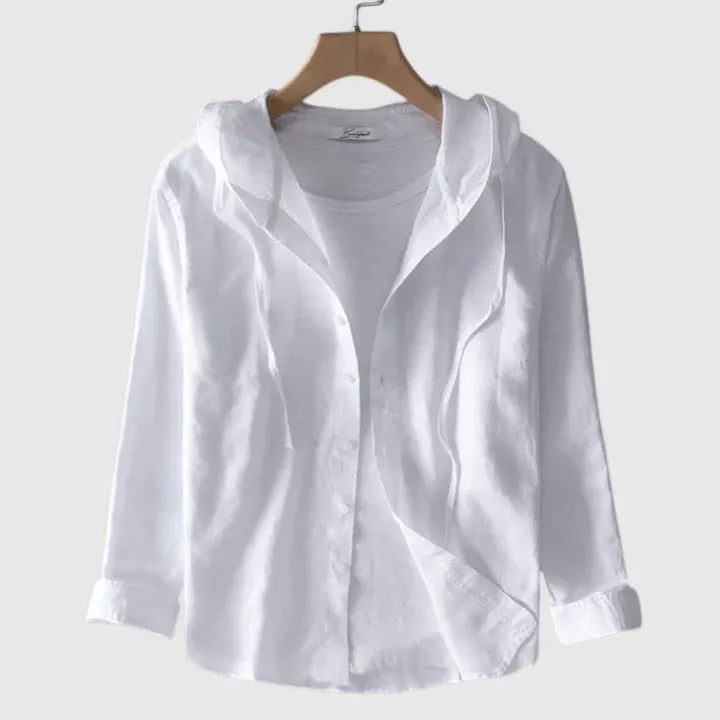 Demi | Elegant Hooded Blouse