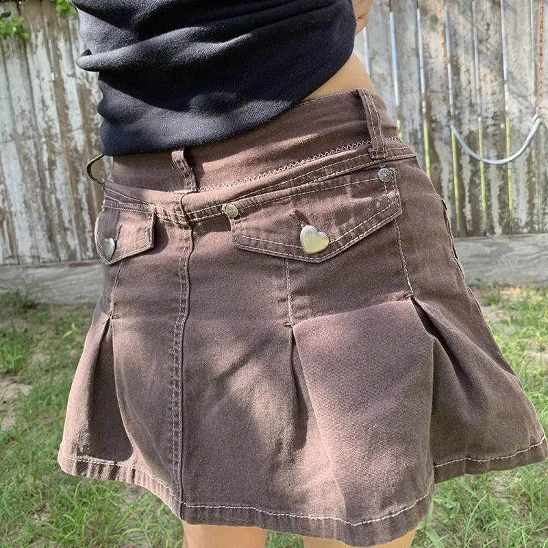 KittenAlarm - Aimee Mini Denim Skirt