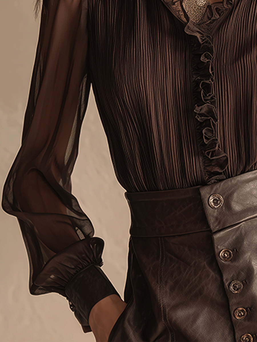 Chic Shirt in pleated, Premium Look
