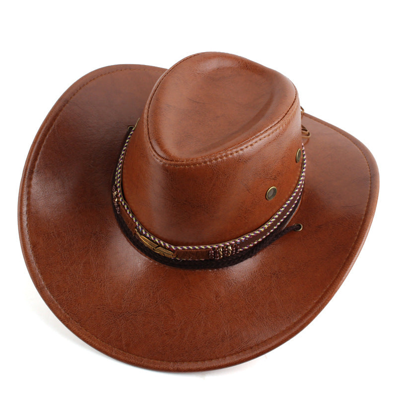 Women's Vintage Classic Western Cowboy Hat With Feather   - Perfect For Festivals And Outdoor Adventures