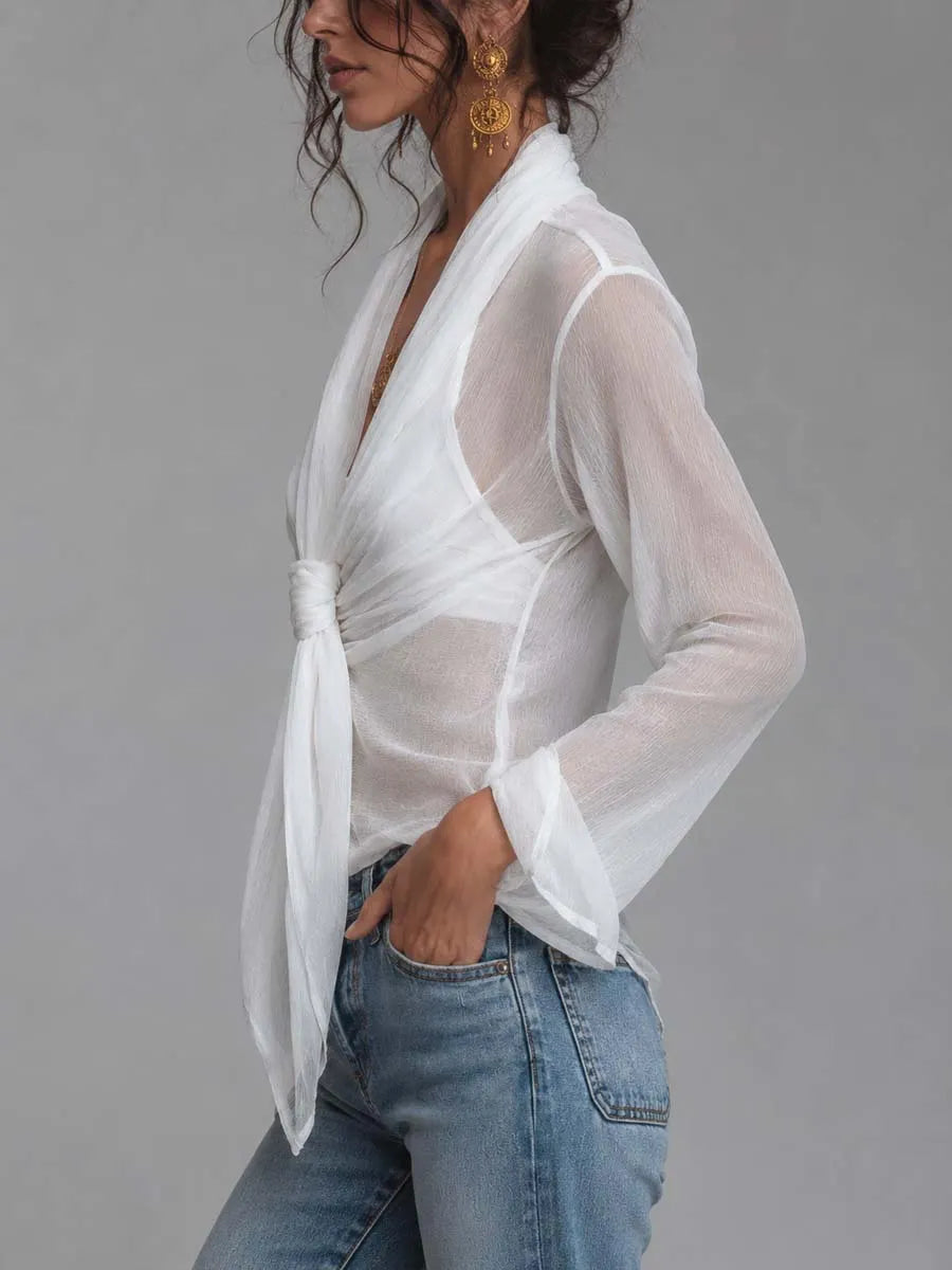 Chic Blouse in chiffon, Affordable Luxury