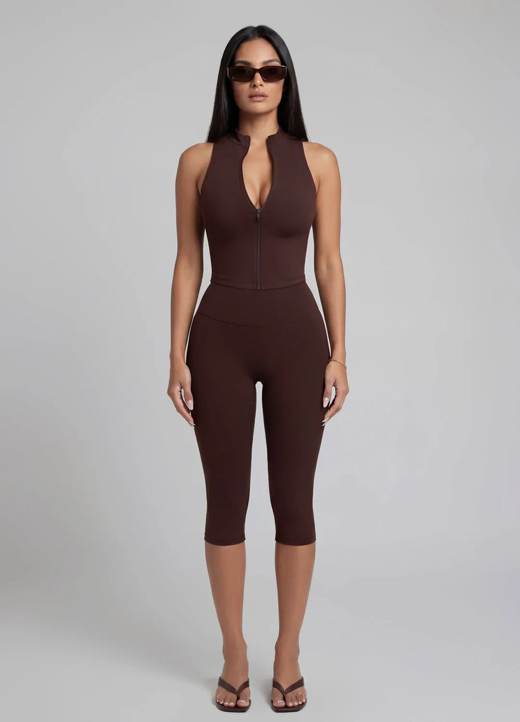 Flattering High-Waisted Sculpt Capri Leggings