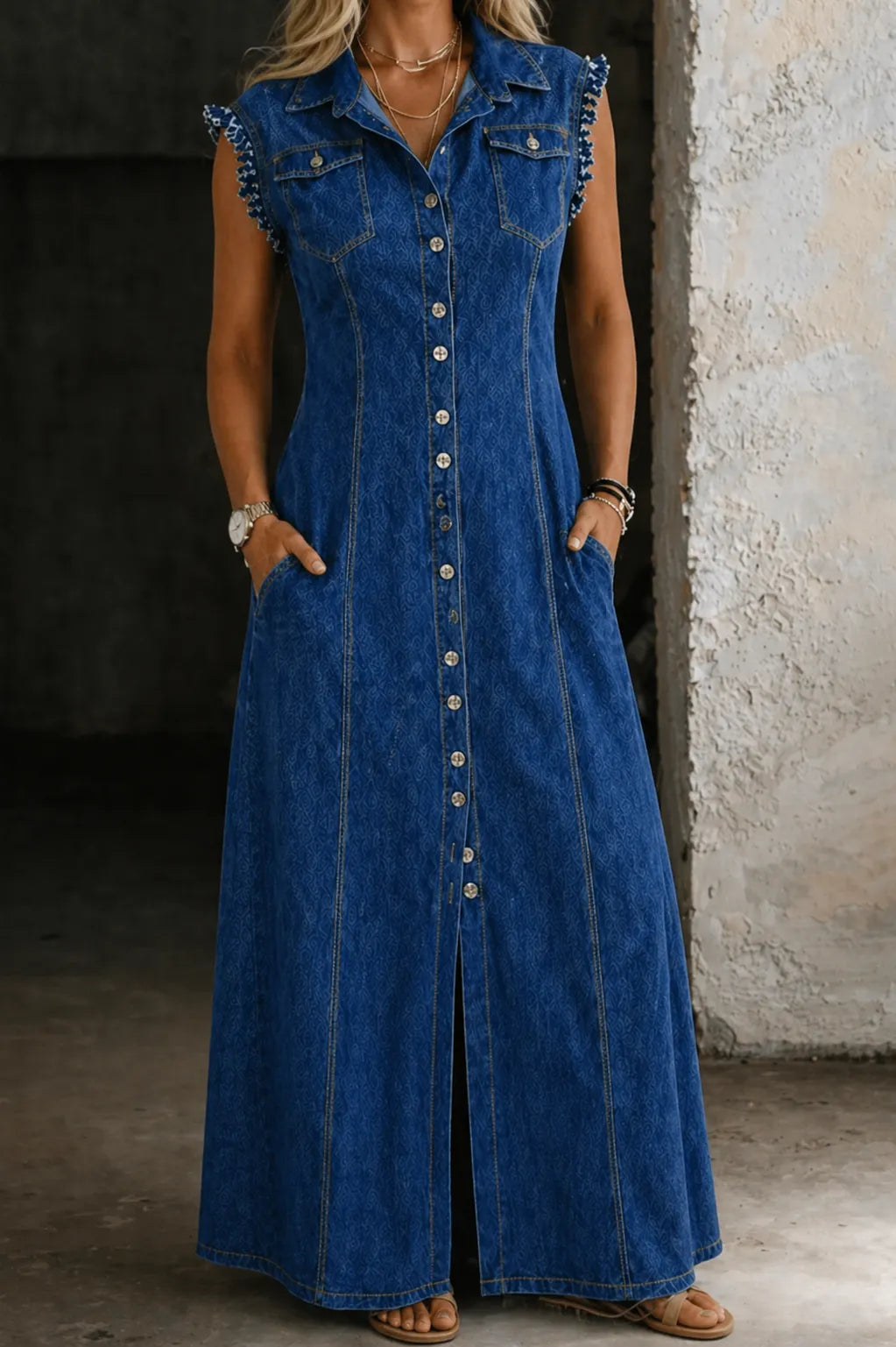 Liora | Plus Size Denim Dress