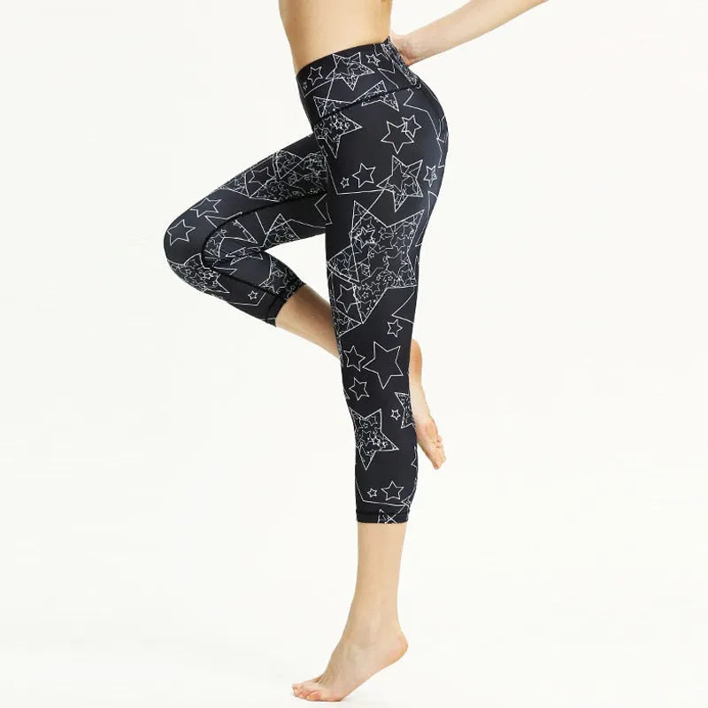 KittenAlarm - Mojoyce Cloud Hide Yoga Pants Women Flower Sports Leggings Sexy High Waist Sexy Long Tights Fitness Runnin