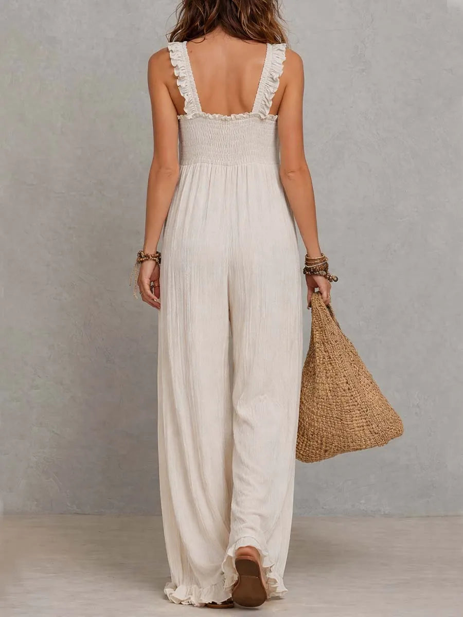 Bohemian Jumpsuit in chiffon, Designer Aesthetic
