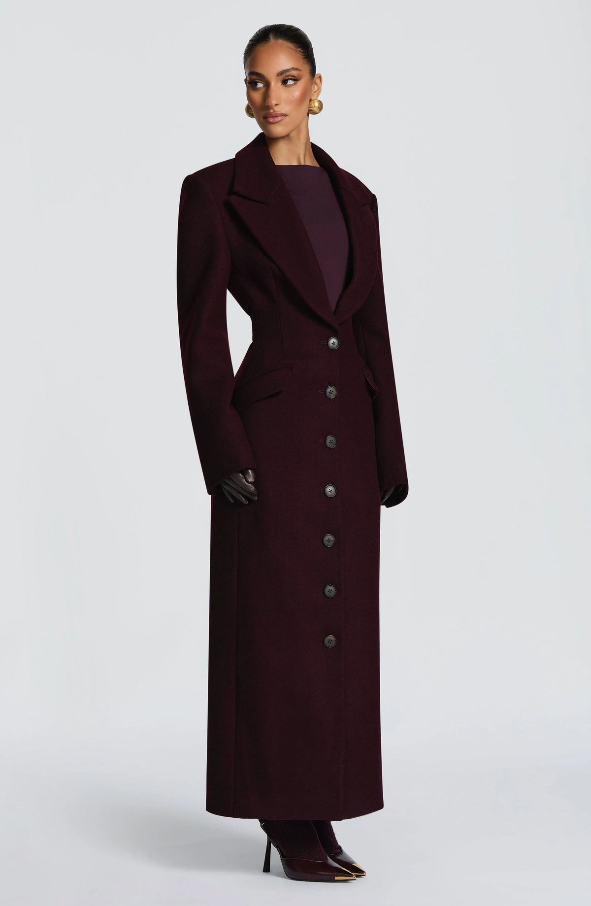 Ursula Coat - Plum