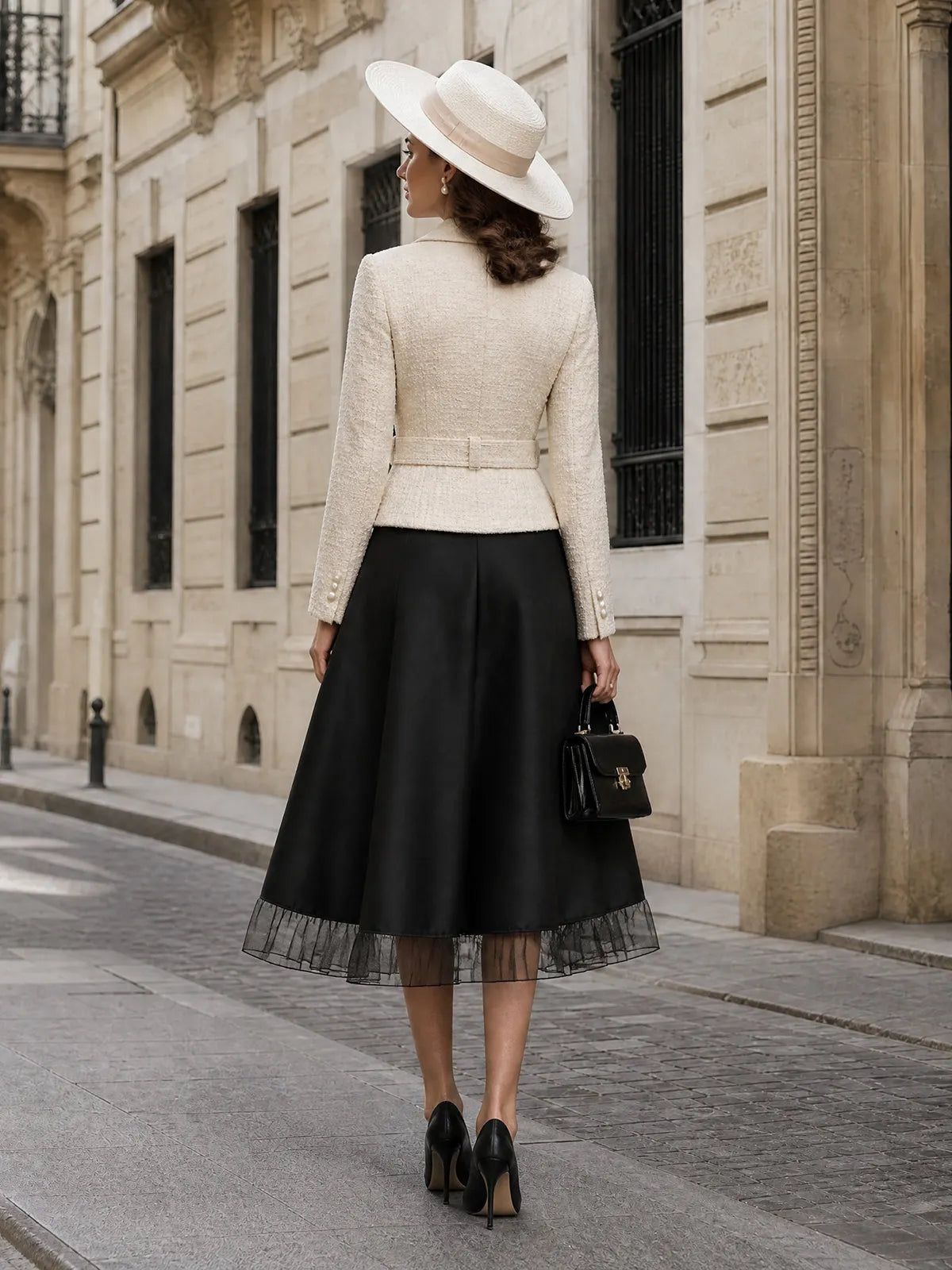 Vintage Cream Tweed Jacket