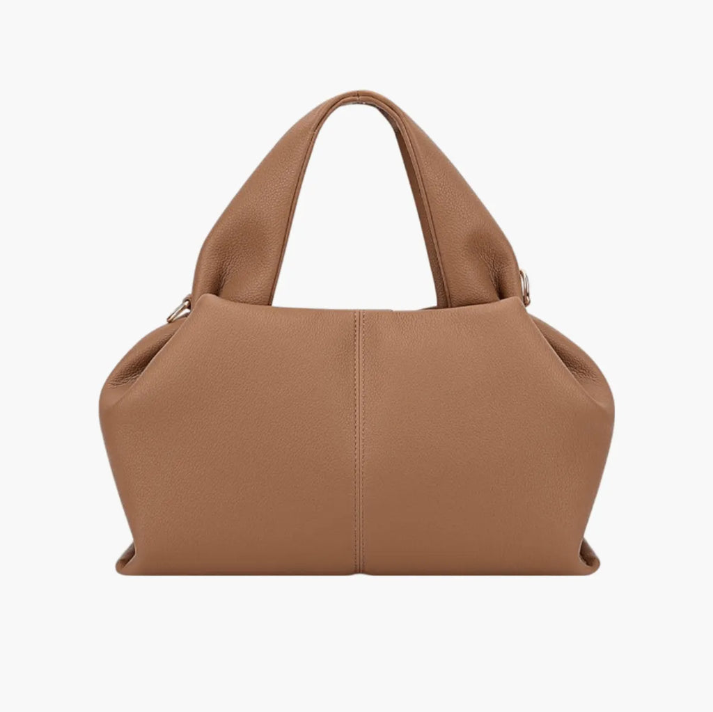 Trapezoid Structured Faux Suede Bag