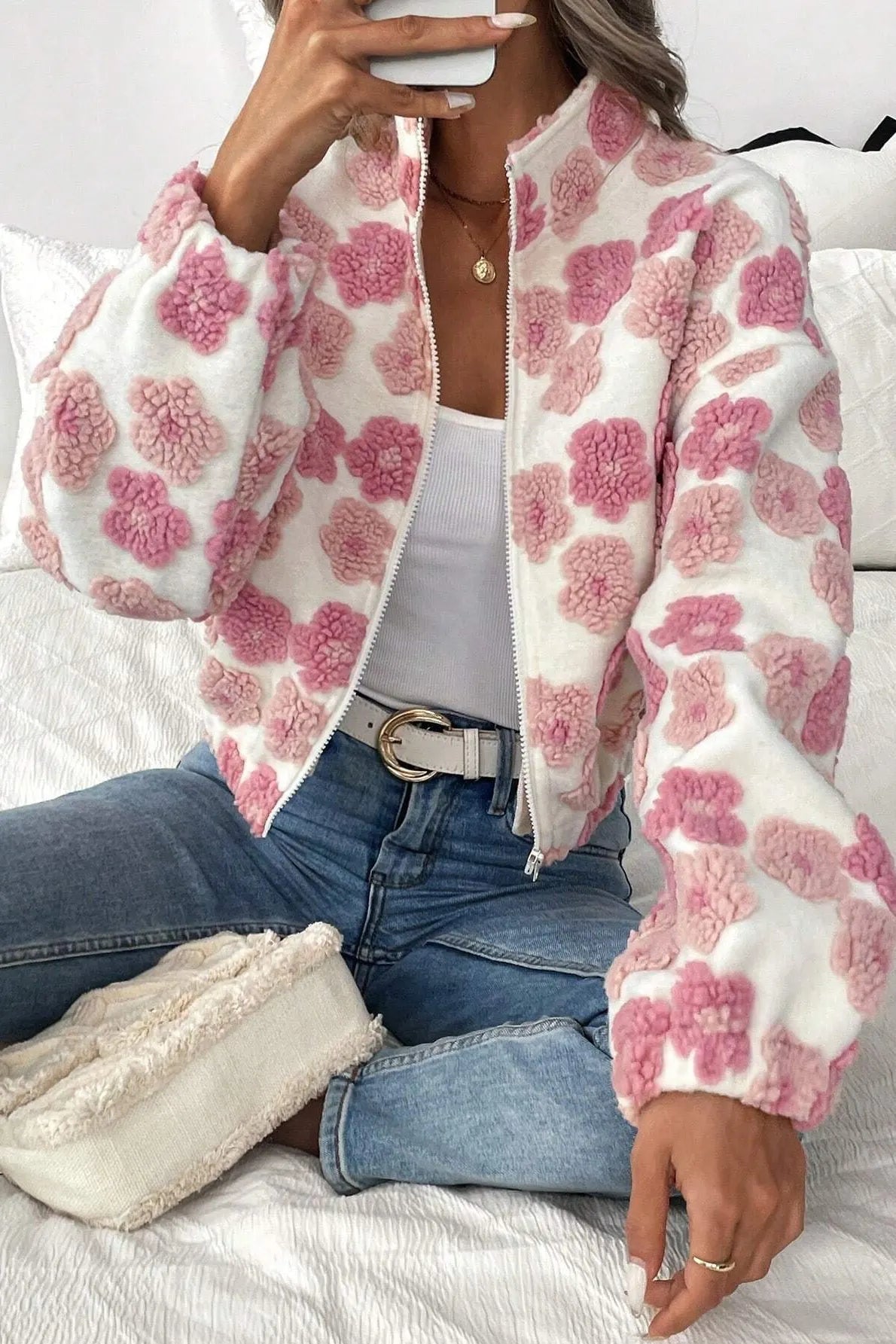 Jacquard Trendy Stylish Jacket Coat
