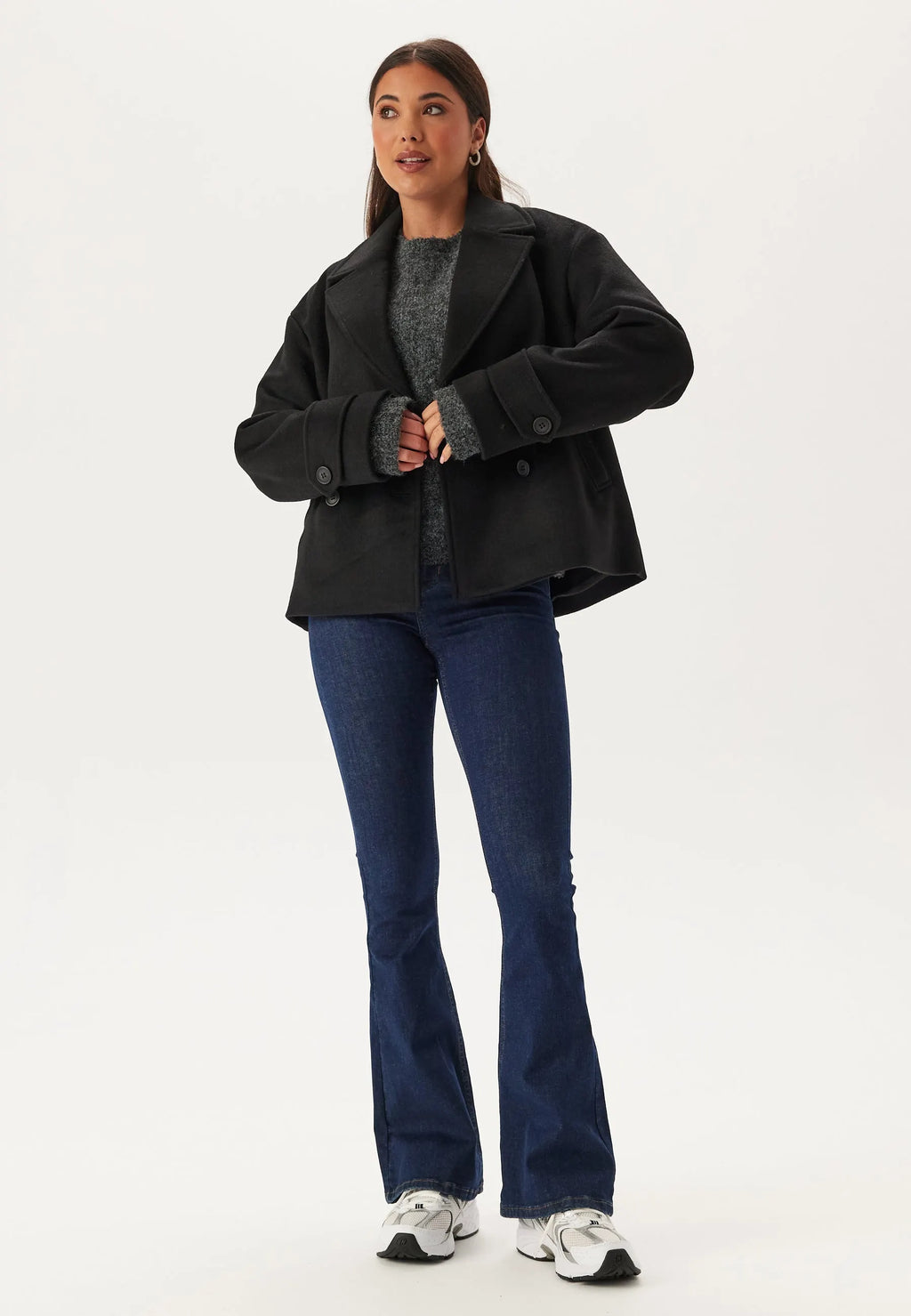 Short Wool Blend Jacket
