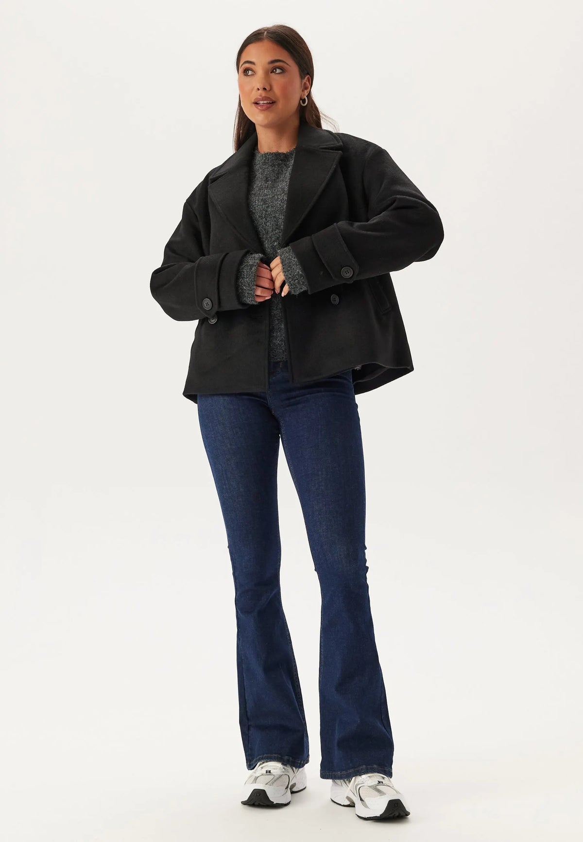 Short Wool Blend Jacket