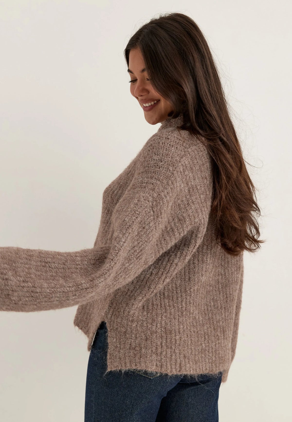 Knitted Scarf Sweater