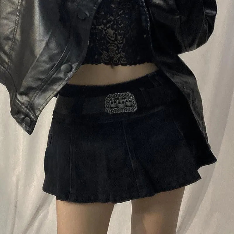 KittenAlarm - Maeve Solid Mini Skirt
