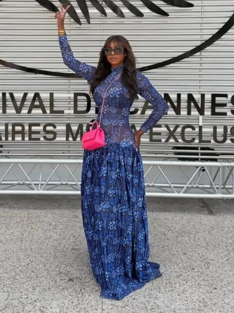 Lily Mesh Maxi Dress