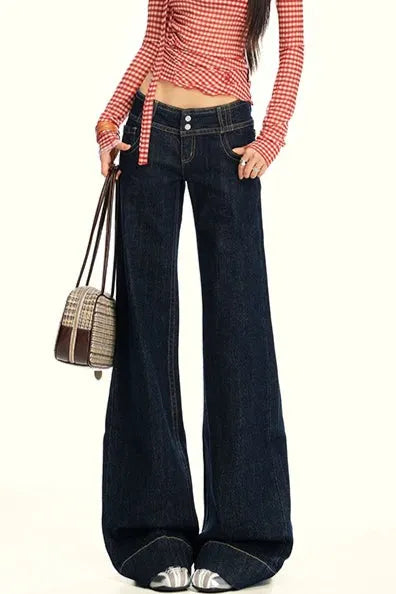 High Waist Slim Flare Jeans