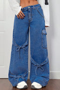 Bow Tie Cargo Style Jeans