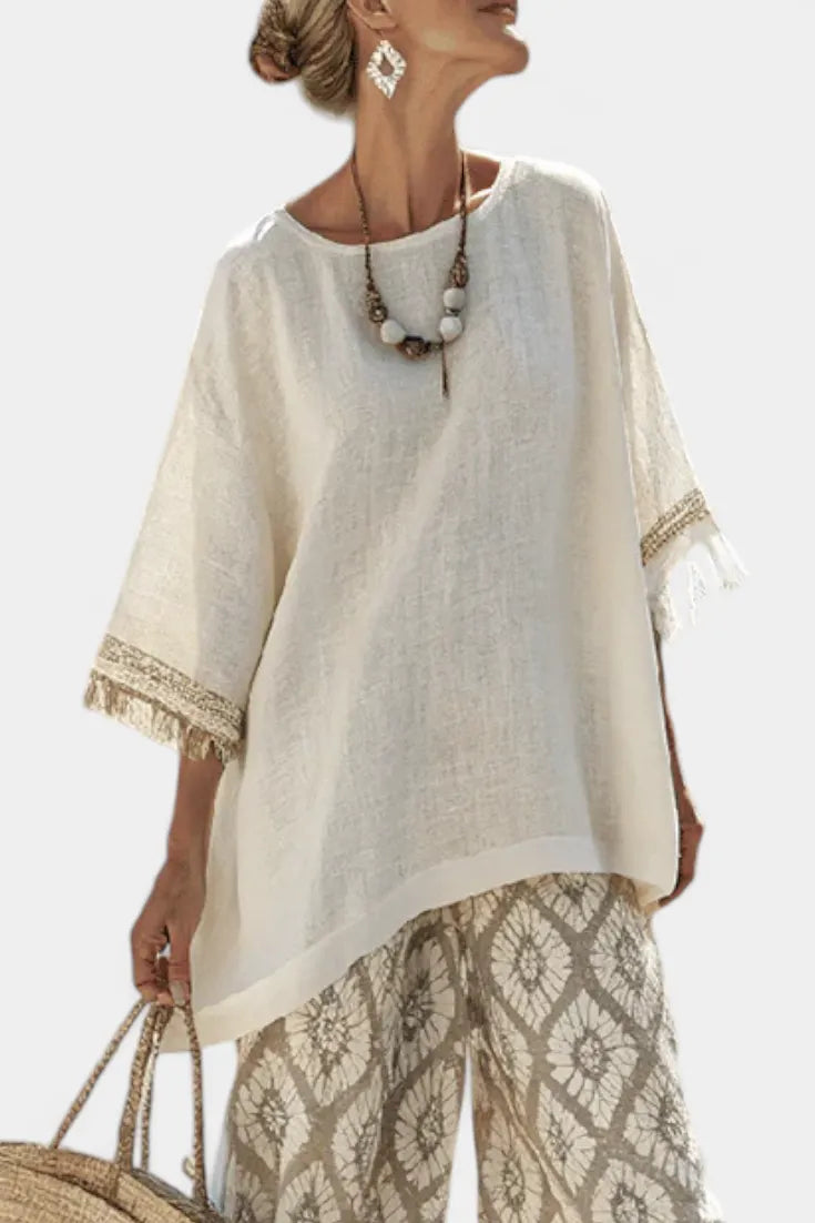 Alverra | Sophisticated Top & Casual Pants Set