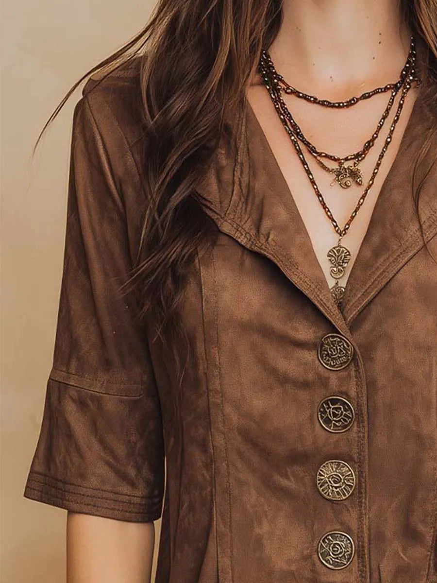 Shirt That Flatters – Vintage & suede