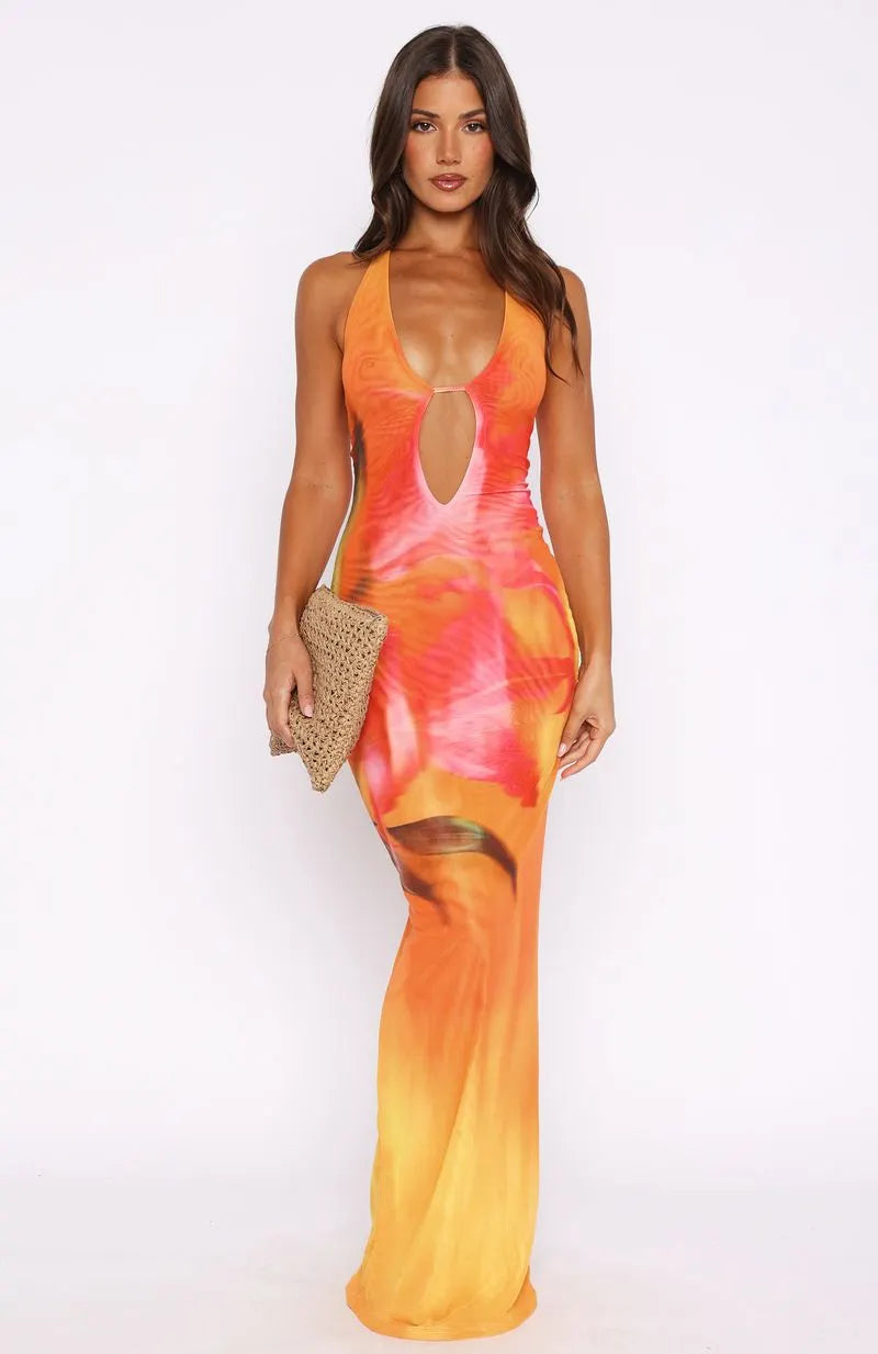 Sunset Garden Maxi Dress