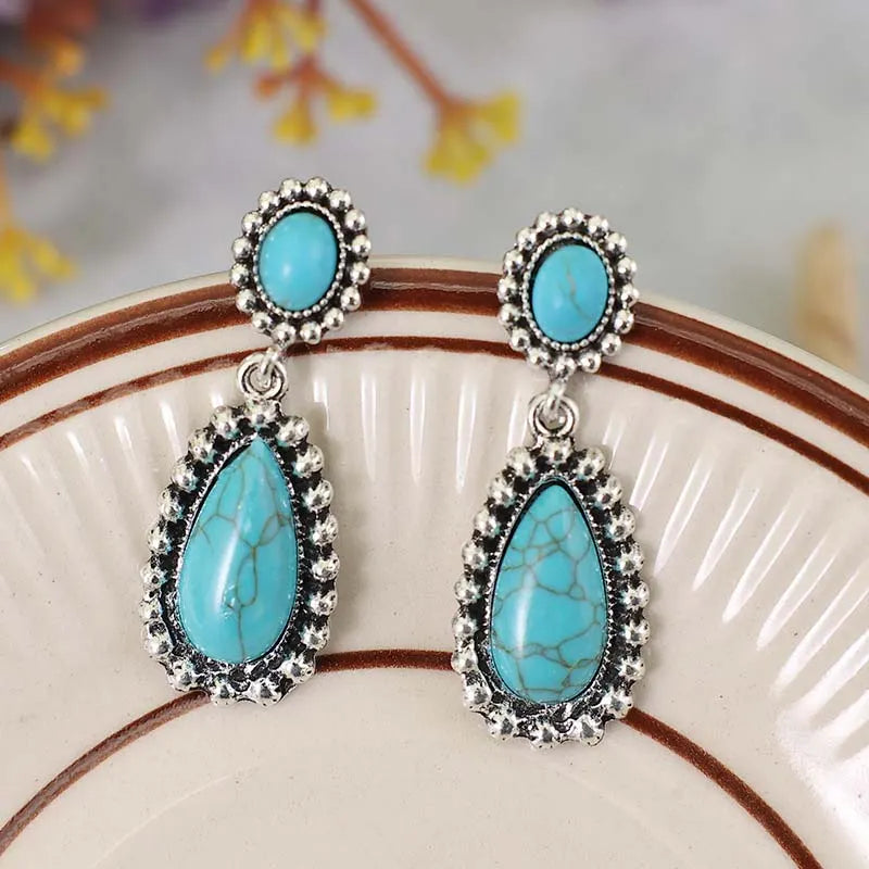 Women's Vintage Boho Turquoise Earrings