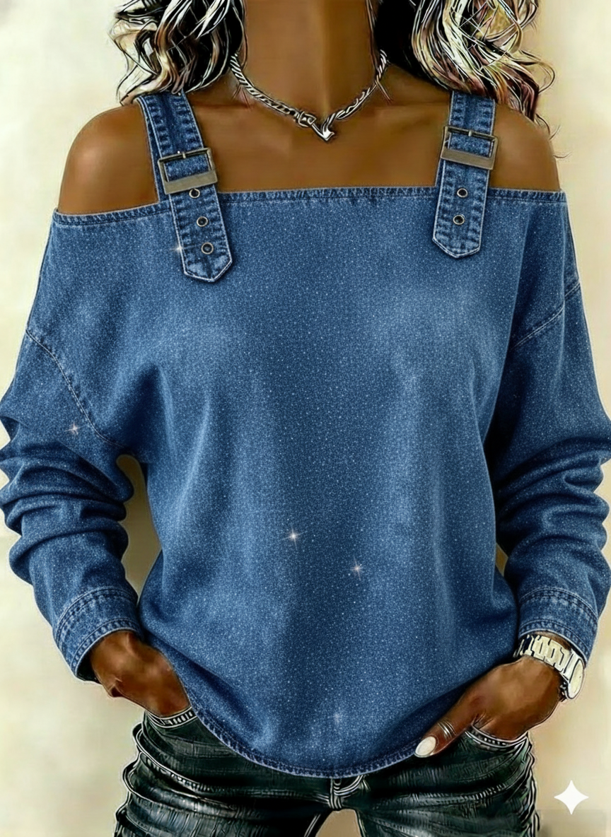 Chic Shirt in denim, Premium Look