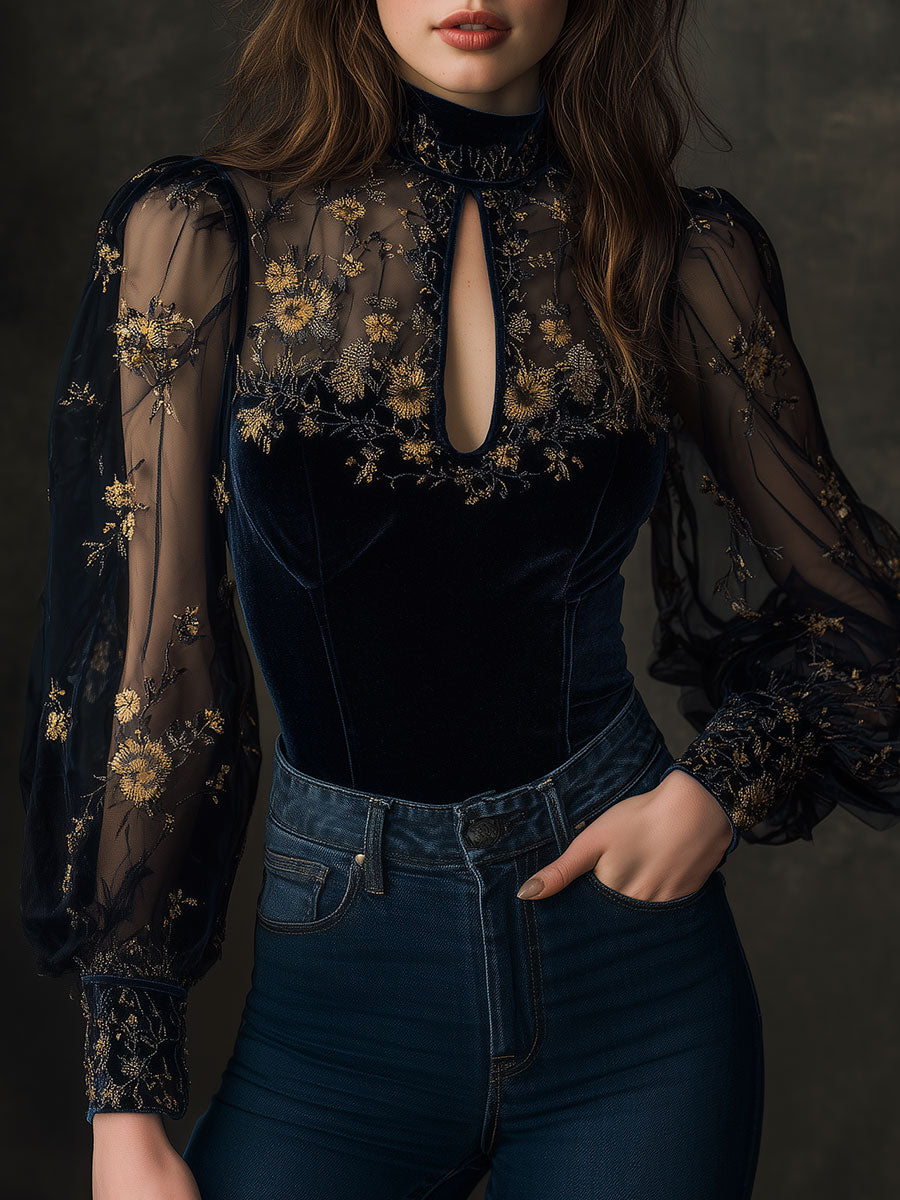 Blouse That Flatters – Retro & velvet