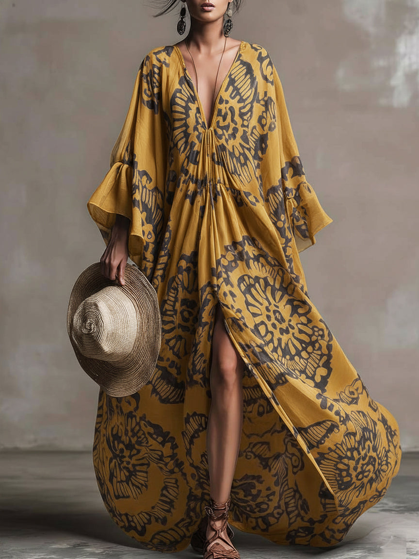 Retro Maxi Dress in premium, Affordable Luxury