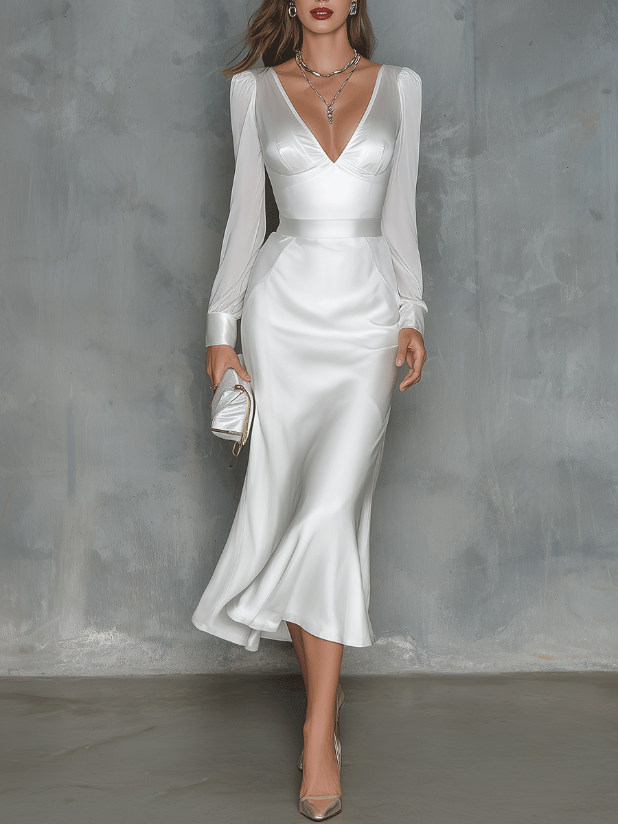Elegant Midi Dress – Luxe for Less