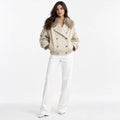 VENICE FAUX COLLAR SHORT JACKET
