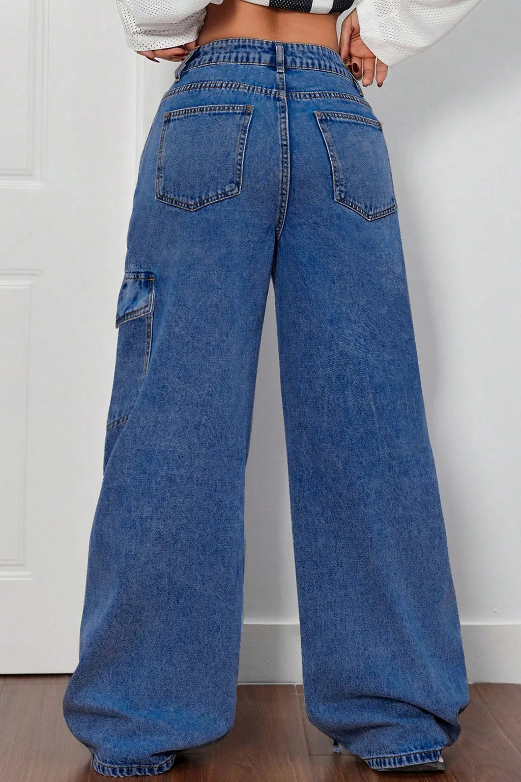 Bow Tie Cargo Style Jeans