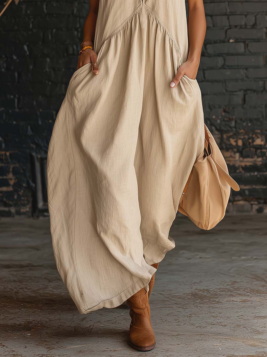 Elegant Dress in cotton, Premium Look