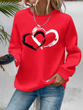ZOEY – DOUBLE HEART GRAPHIC SWEATSHIRT