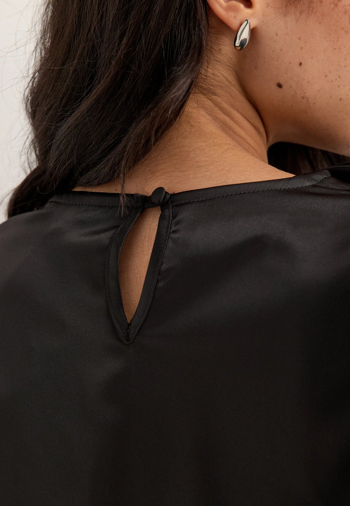 Satin Scarf Blouse