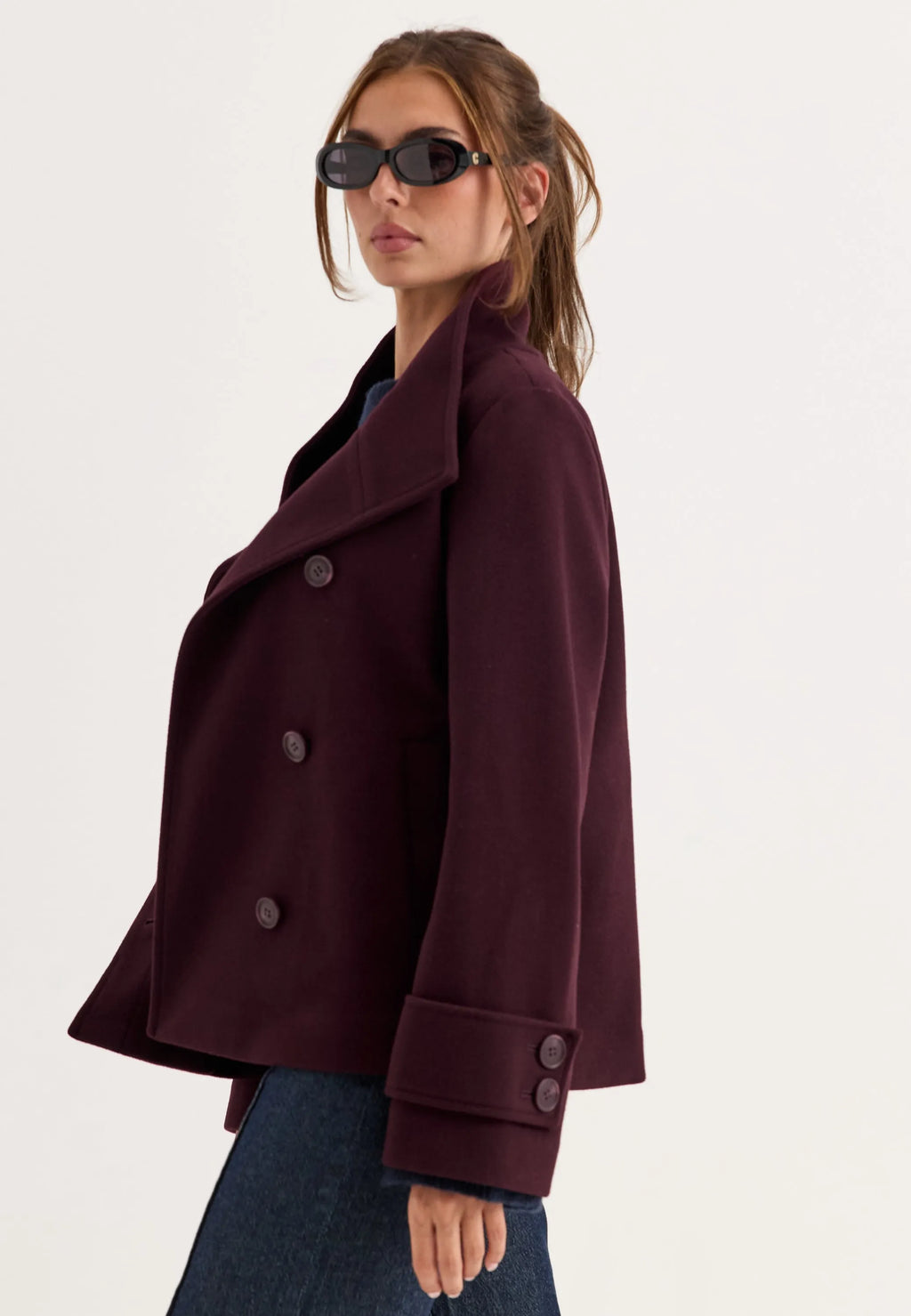 High Neck Short Coat
