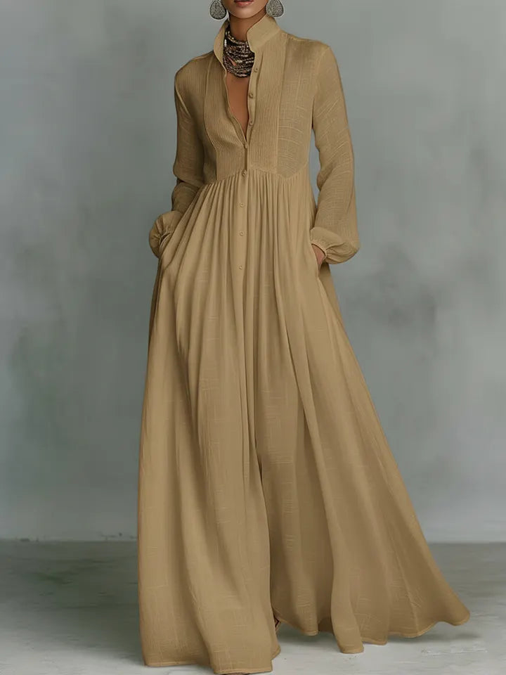 Elegant Romantic Vacation Maxi Dress